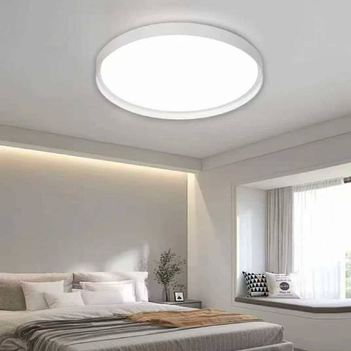 Plafoniera LED rotunda albă 30W, Ø300 mm, lumină reglabilă 3000K / 4500K / 6500K ML-007/300WH
