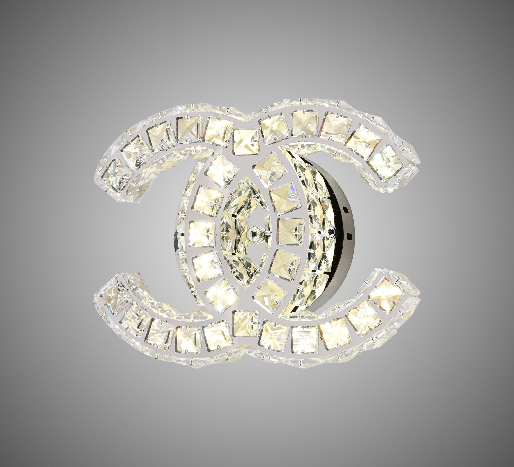 Aplica LED de Perete 28W cu Cristale, Temperatură Reglabilă 3000K–6500K, Design Elegant – SJ034-1W