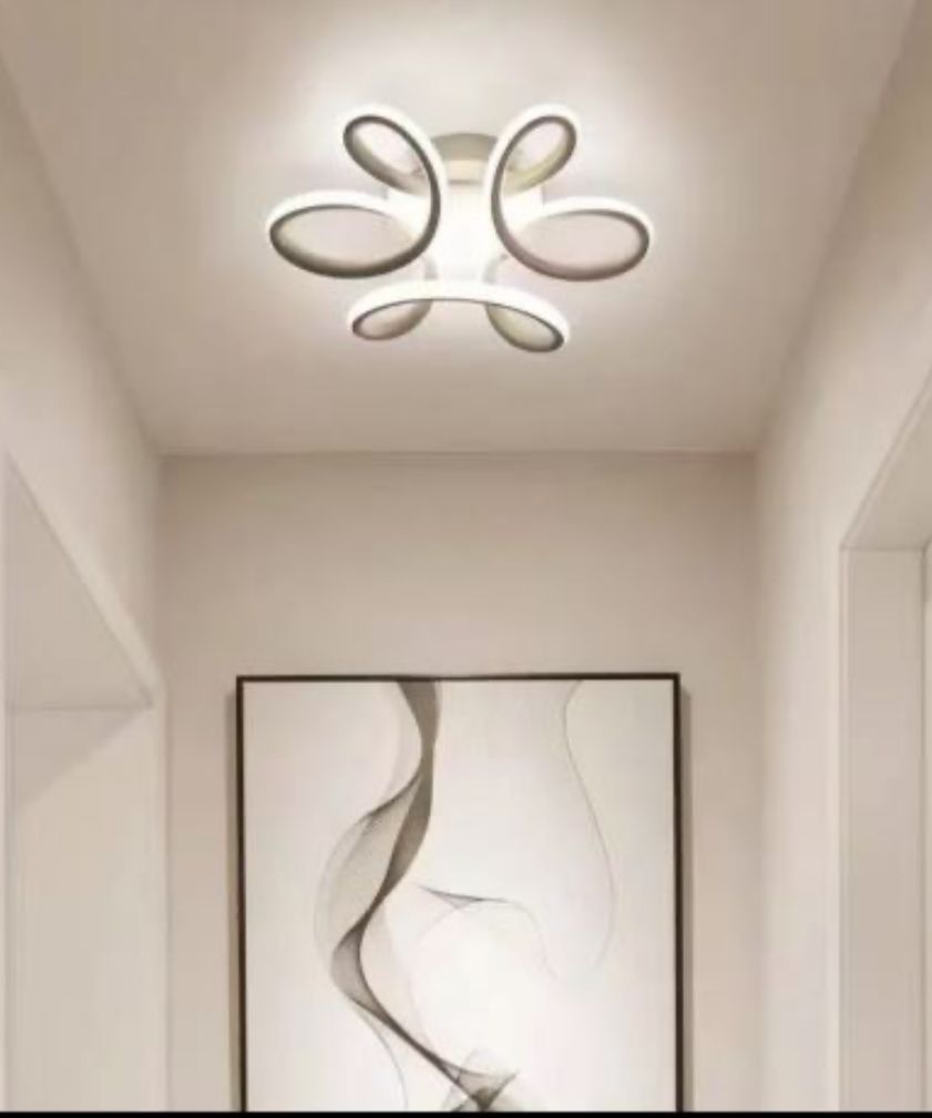 Lustra LED albă SX7137 – 56W, 3000K-6500K, design modern rotund