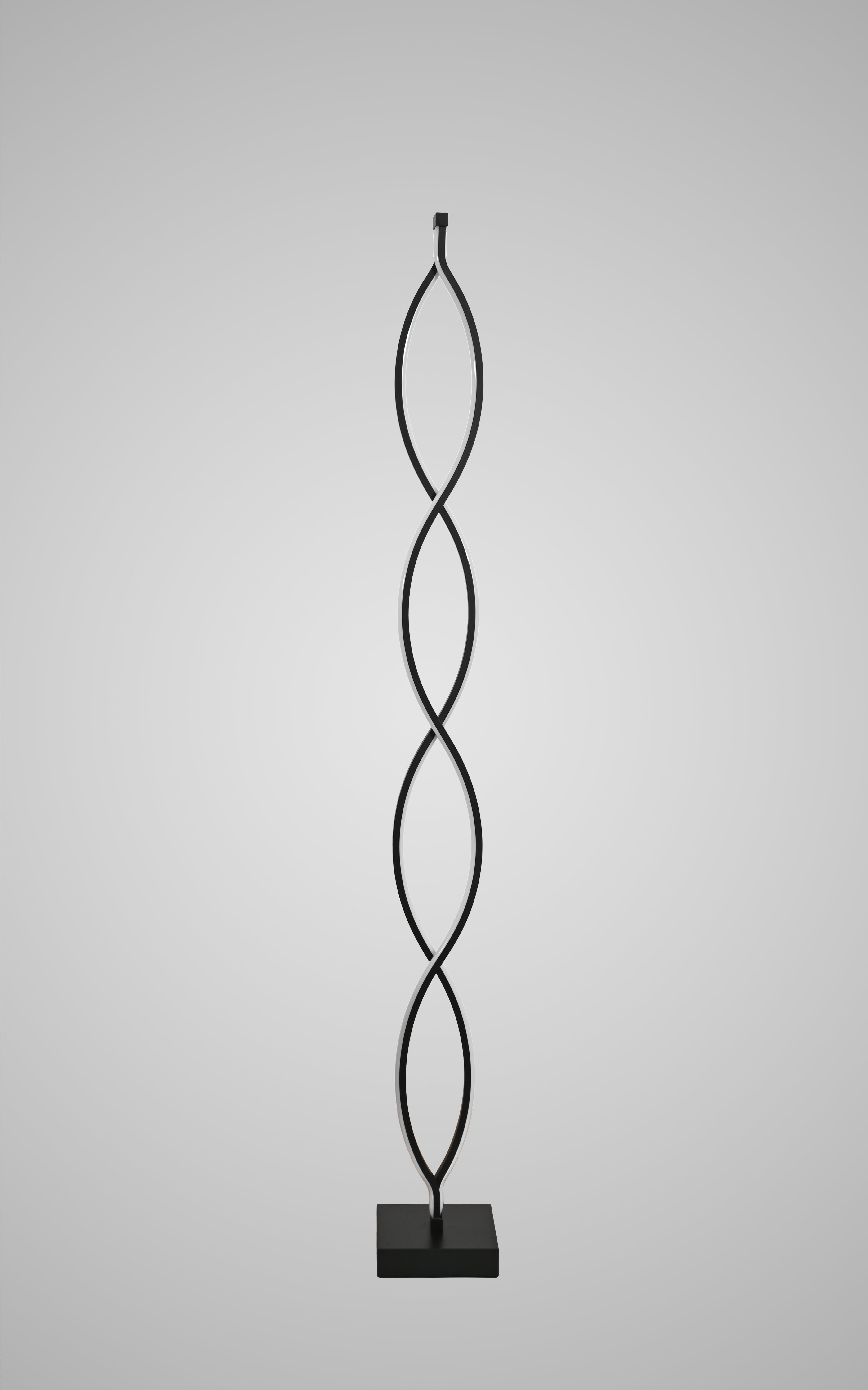 Lampadar LED Design Spirală – SX8633-BK | 104W, Negru Elegant