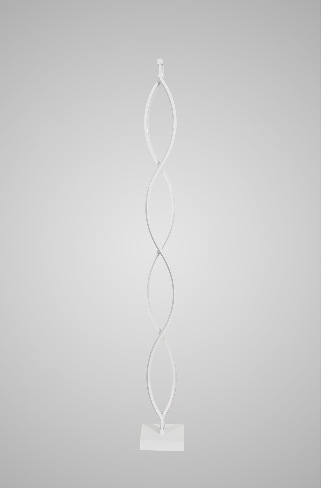 Lampadar LED Alb Spirală – SX8633-WH | 104W, Design Elegant