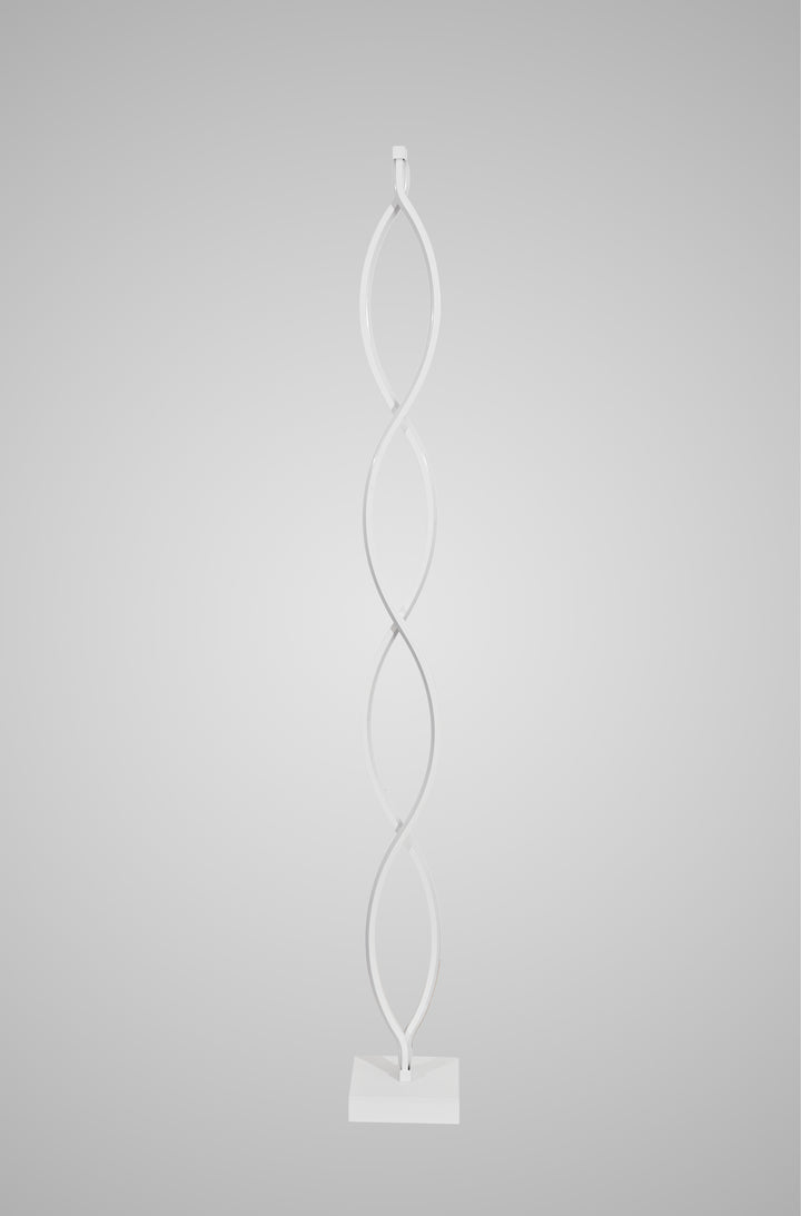Lampadar LED Alb Spirală – SX8633-WH | 104W, Design Elegant