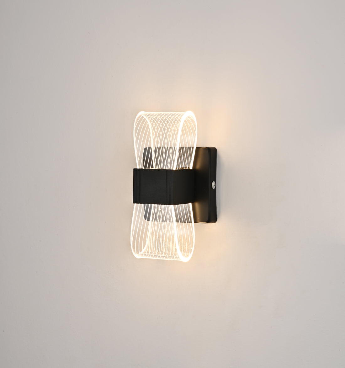 Aplica LED de perete, 8 W, 200×100 mm, temperatură reglabilă 2800–6500 K – model SX8706 BK