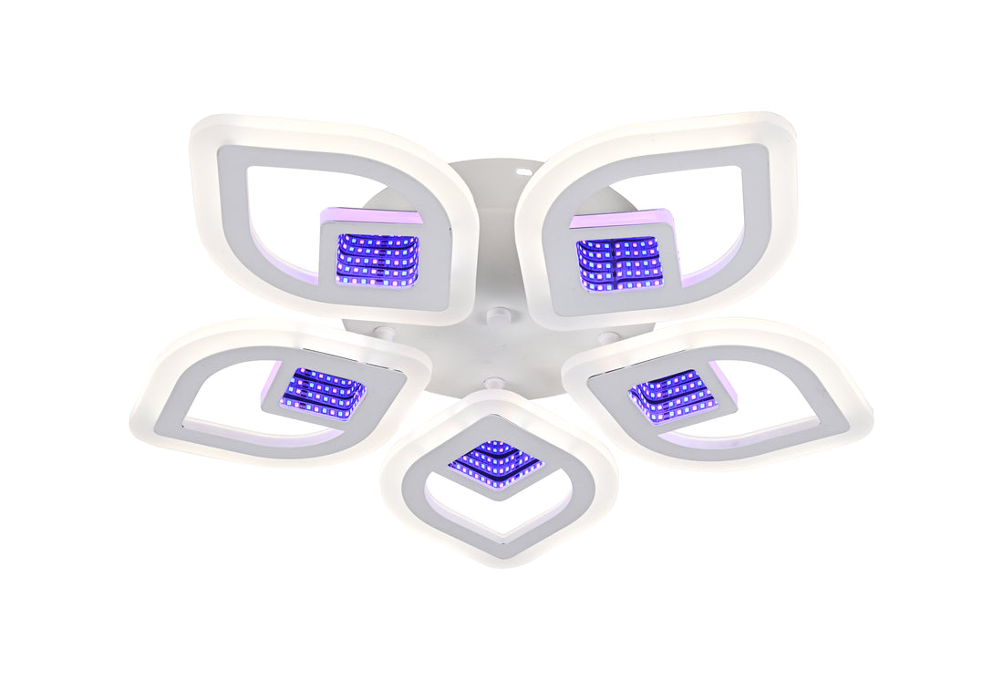 Lustra LED cu telecomandă, 100 W, Ø ≈ 510 mm, temperatură reglabilă 2800–6500 K – model SX8737/5