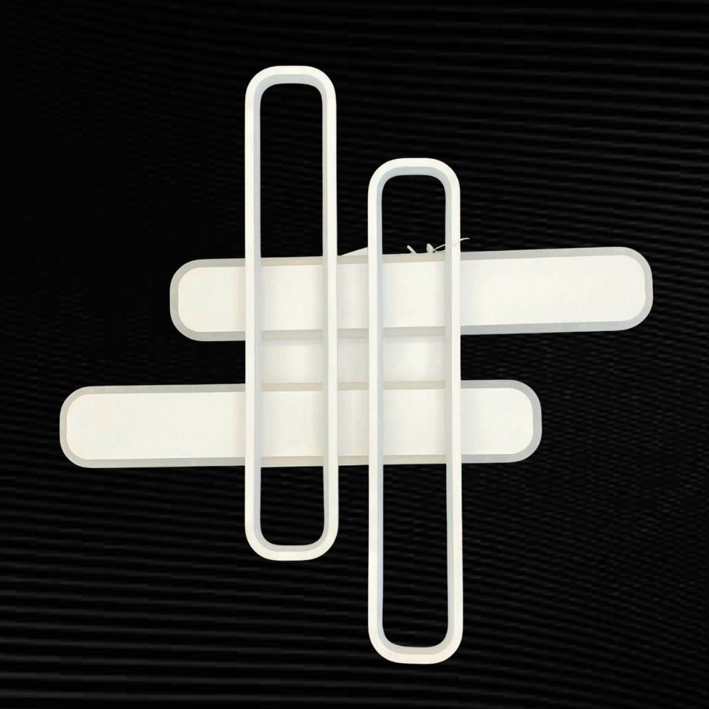 Lustra LED pătrata cu telecomanda, 128 W, 560×560 mm, temperatură reglabilă 2800–6500 K – model SX8753/4S