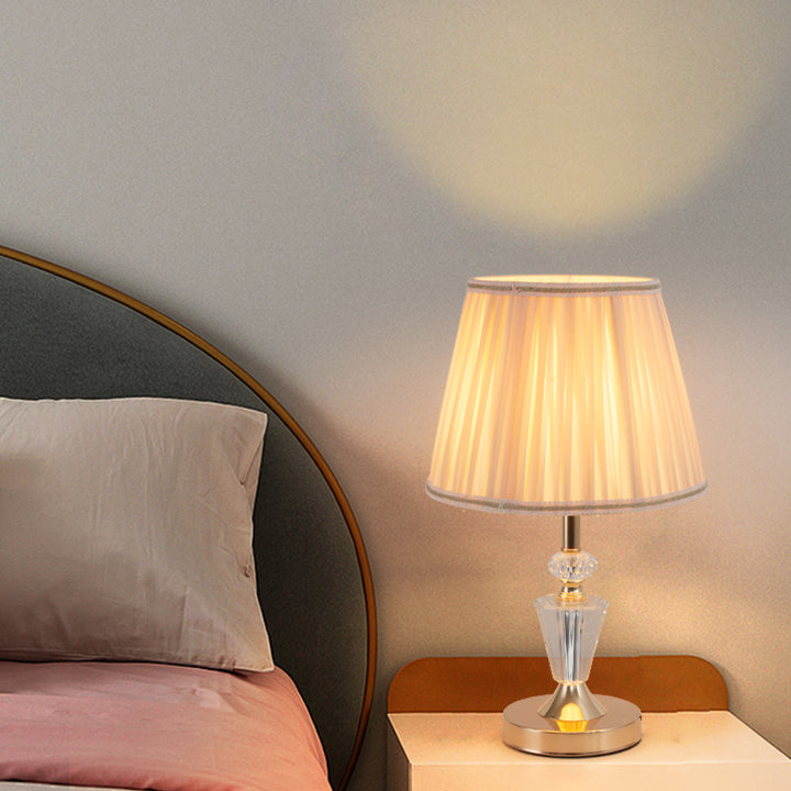 Veioza clasica, model 8646, Auriu, 45 cm