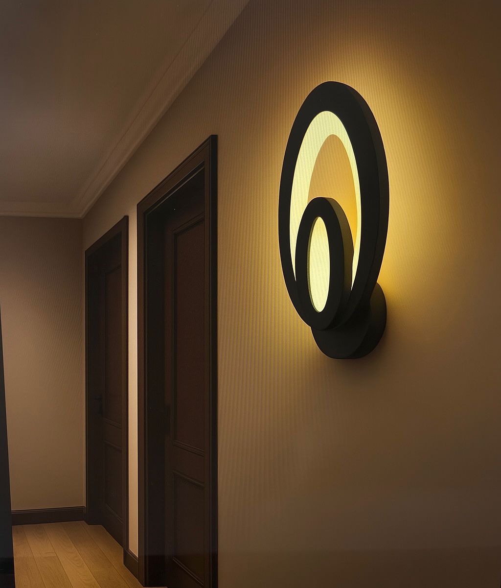 APLICA LED MODERNĂ B03BK LUMINĂ REGLABILĂ 3000–6500K, DESIGN VERTICAL COMPACT