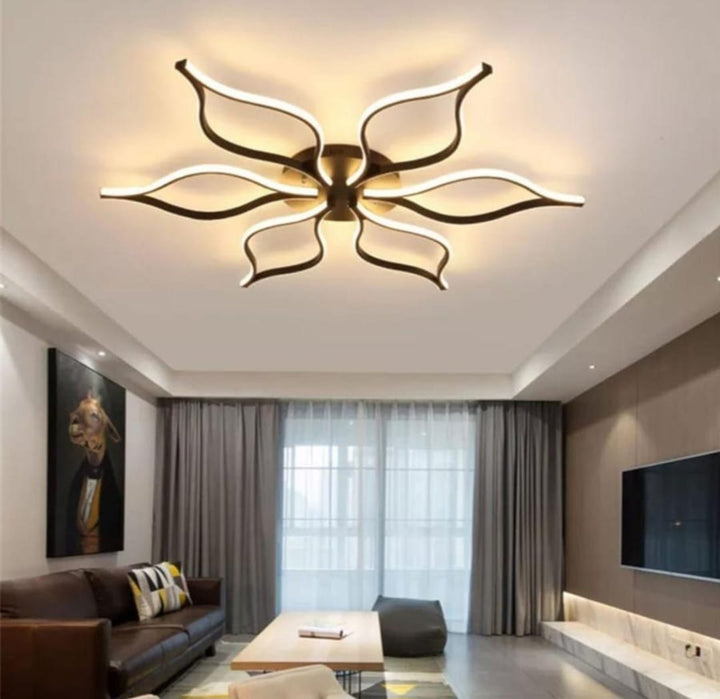 Lustra LED 7756/6 CU TELECOMANDA ,Design Modern,Lumina Reglabilă 3000K-6500K