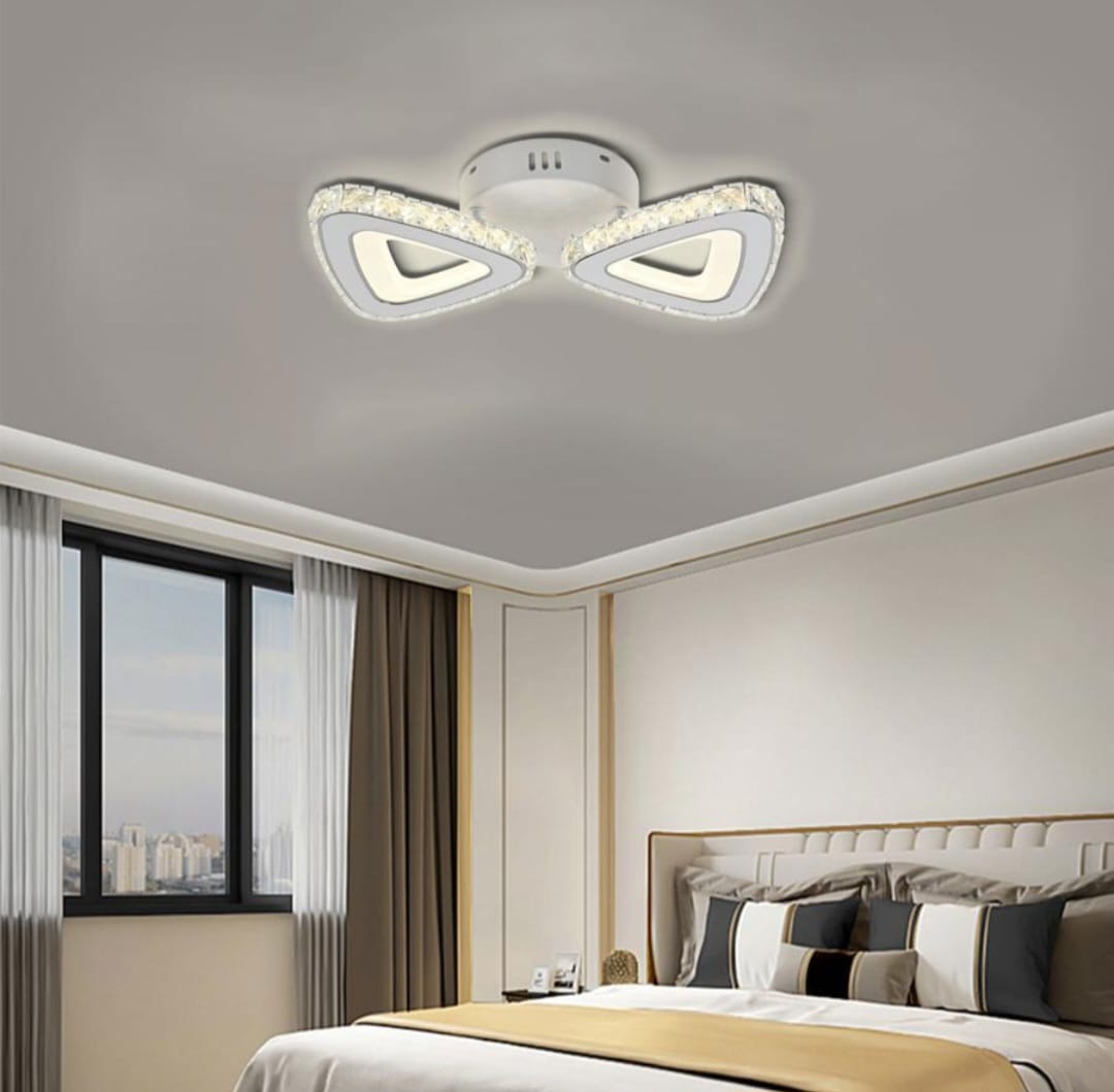 LUSTRA LED 7229/2 CU TELECOMANDA-56W LUMINA REGLABILA 3000K-6500K