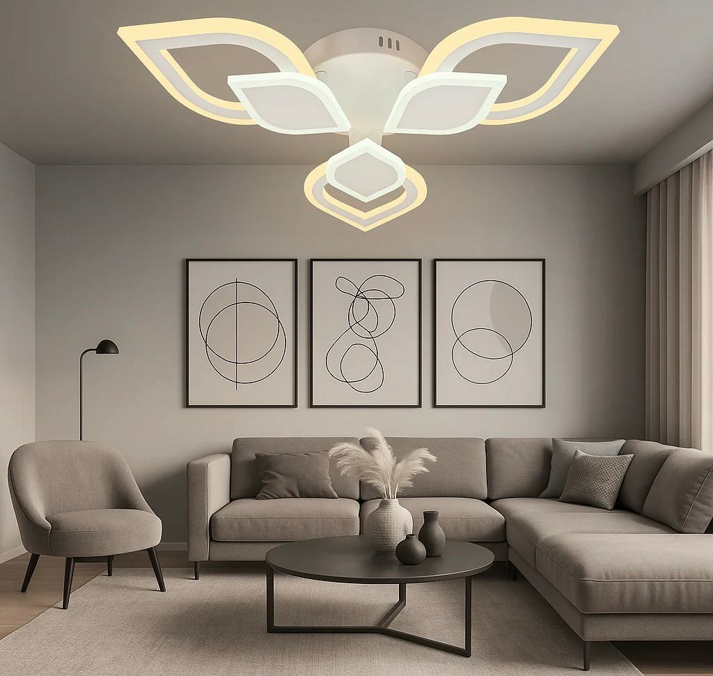 LUSTRA LED 7769/3 – 48W, DESIGN ELEGANT CU 3 ELEMENTE, LUMINA REGLABILA