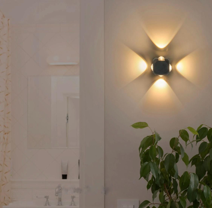 Aplica Exterior, 4W, IP44, Lumina Rece 6500K, Design Modern