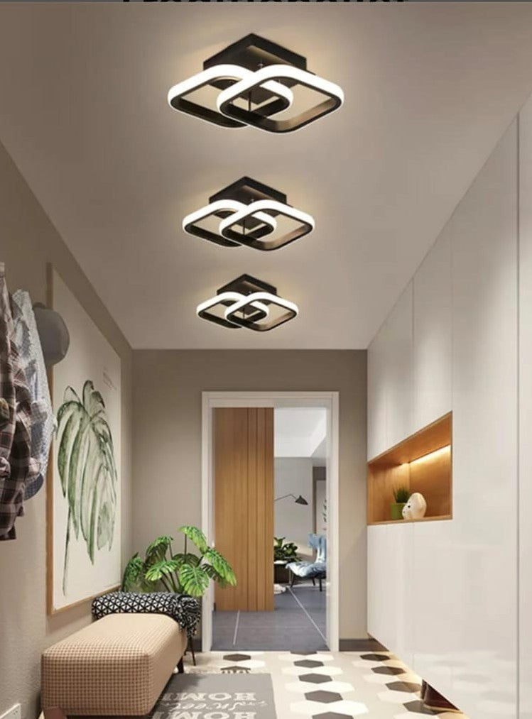 Aplica LED Neagră SX7139 BK, 36W, 2800–6500K, 20x24cm