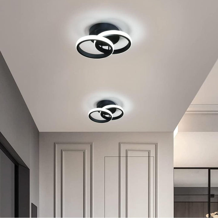 Aplica LED Neagră SX7138 BK, 36W, 2800–6500K, 17x25cm