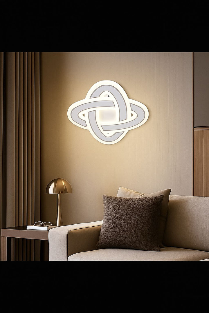 Plafoniera LED Moderna Rotunda 6043/300WH+CR – Alb & Crom, 40W, 3000K–6500K