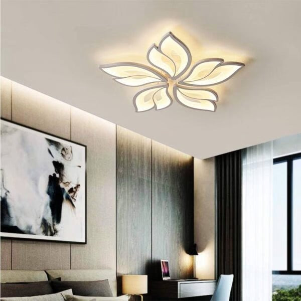 Lustra LED 80W cu telecomandă, Ø560 mm, lumină reglabilă 3000–6500K – model 19250/5N WH