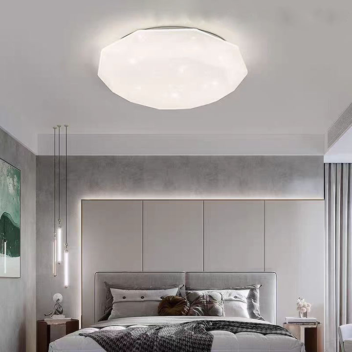 Plafoniera LED moderna, Ø380 mm, 36W, 6500K, ML-006/380WH