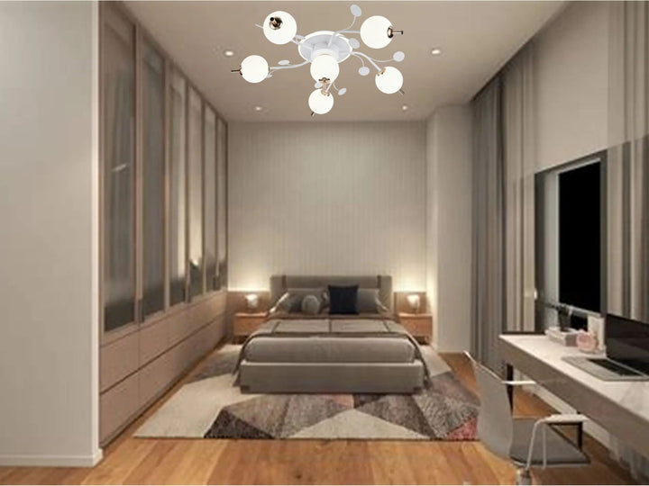 Lustra LED cu 3 lumini, 77130/5+1