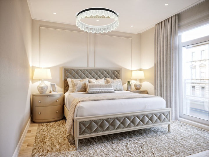 Lustra LED modernă cu 2 surse de lumină – Model 55009/500 WH+BK+TIGD