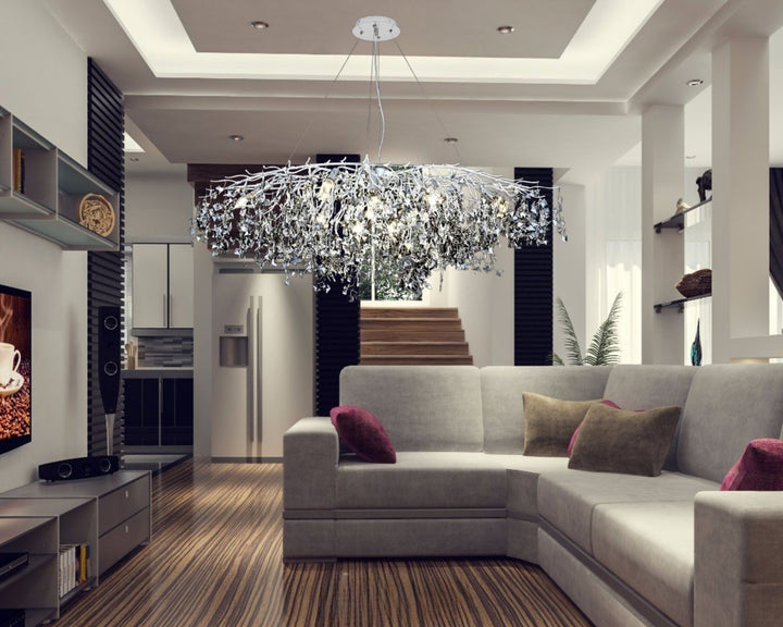 CANDELABRU ELEGANT CU SOCLU E14 – MODEL 27113/1200+550SO+CR