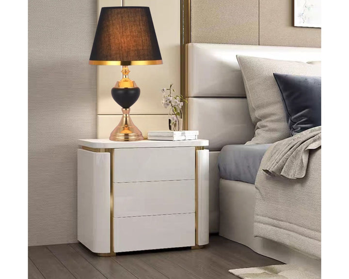 Veioza decorativa 8620, Negru, stil clasic elegant