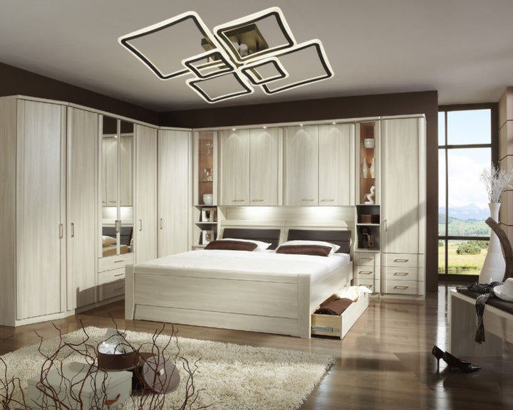 Lustra LED Design Geometric 168W cu Telecomandă | Model 6041-4+2