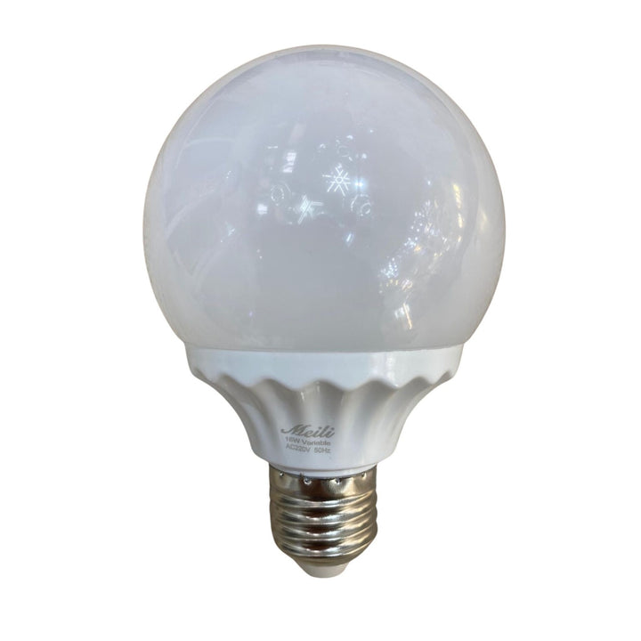 Bec LED decorativ G80B, 16W, lumină rece, E27, 220V