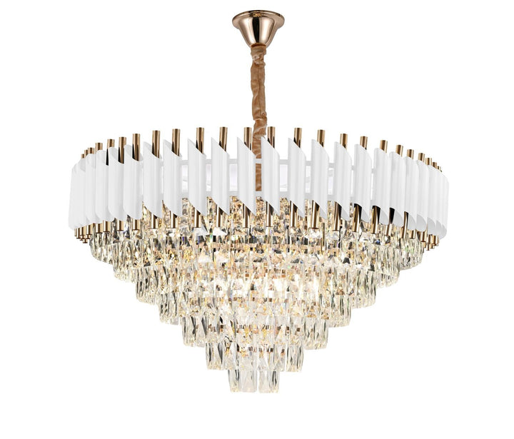 Candelabru elegant cu cristal 9001/800 WH+FG