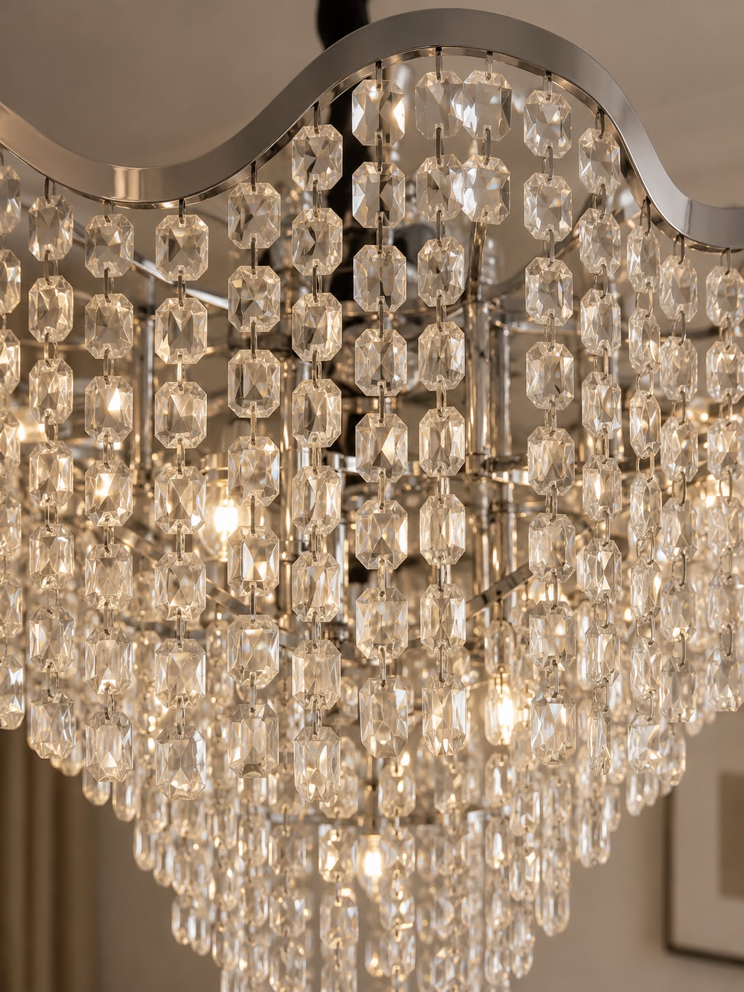 Candelabru elegant, Ø600×H520 mm, 12 becuri E27, model 78006/600 CH