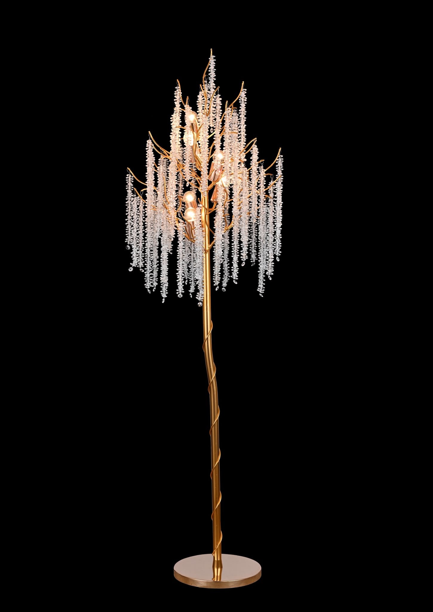 Lampadar decorativ tip copac, 400×400×1750 mm, E27 max 60W × 6, model 68253/6A