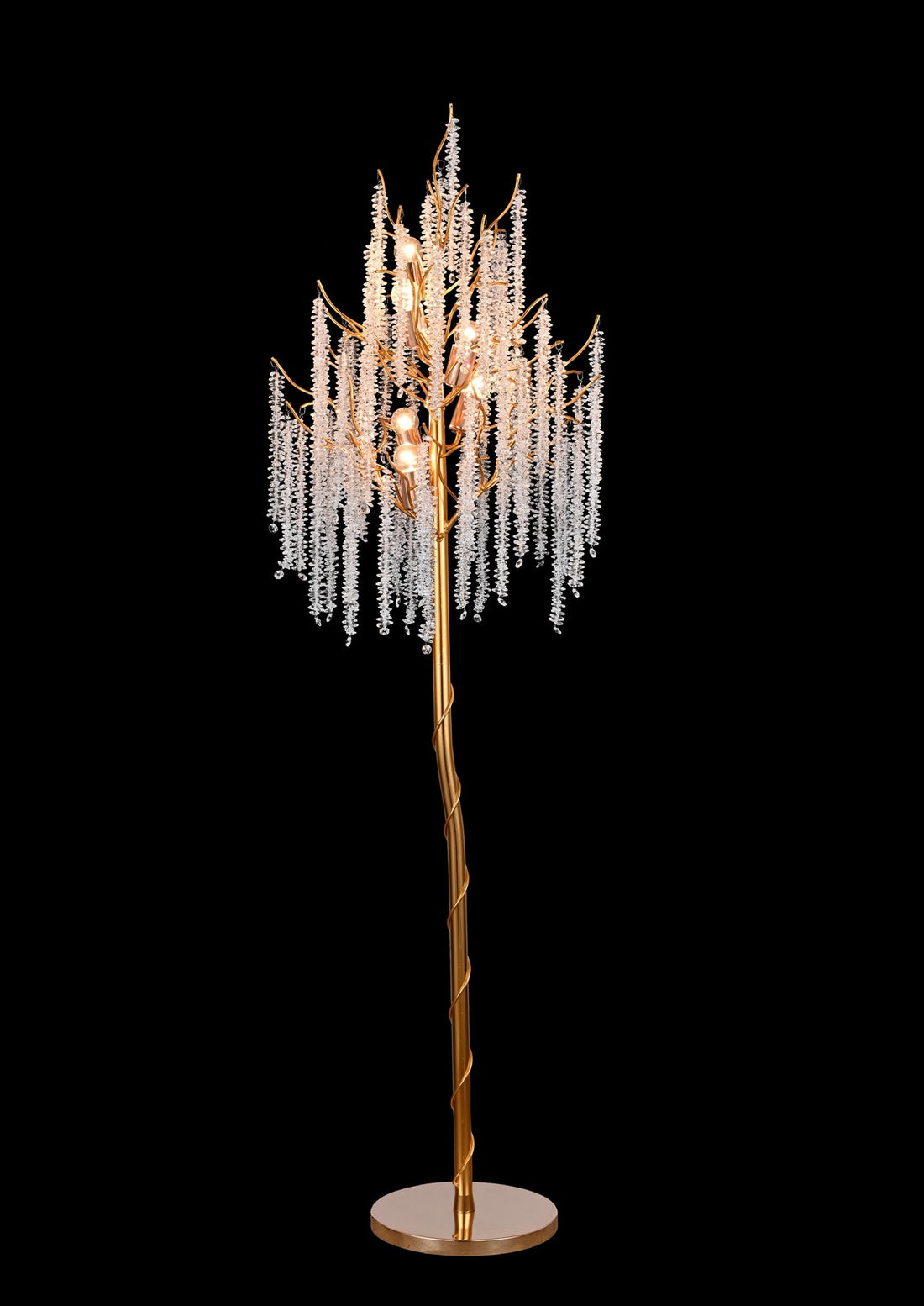 Lampadar decorativ tip copac, 400×400×1750 mm, E27 max 60W × 6, model 68253/6A