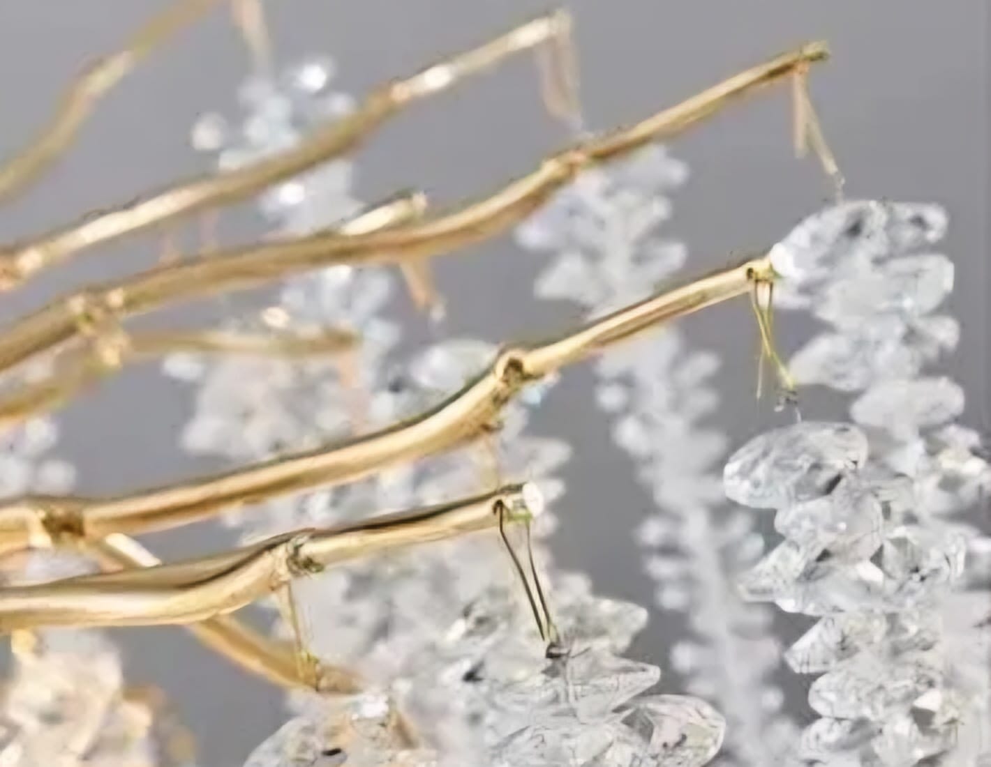 CANDELABRU DECORATIV CU 10 BECURI E14 – MODEL 27095/1200+550 OG+FGD