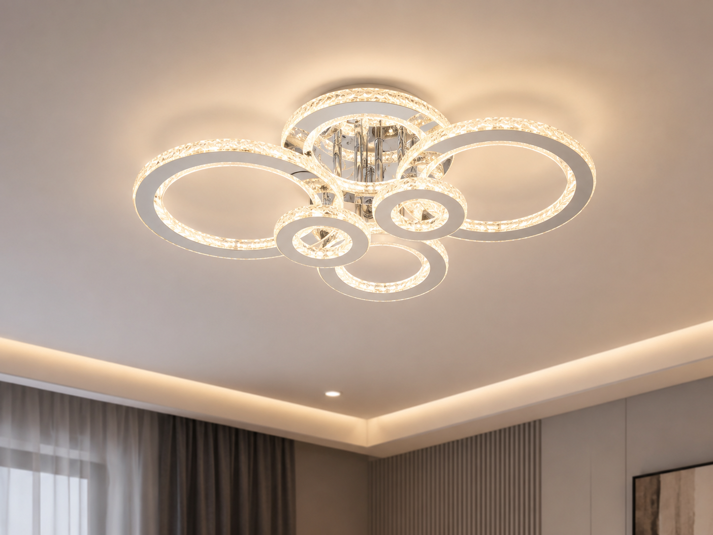 Lustra LED modernă cu lumină reglabilă – Model 26064/2+2+2CR