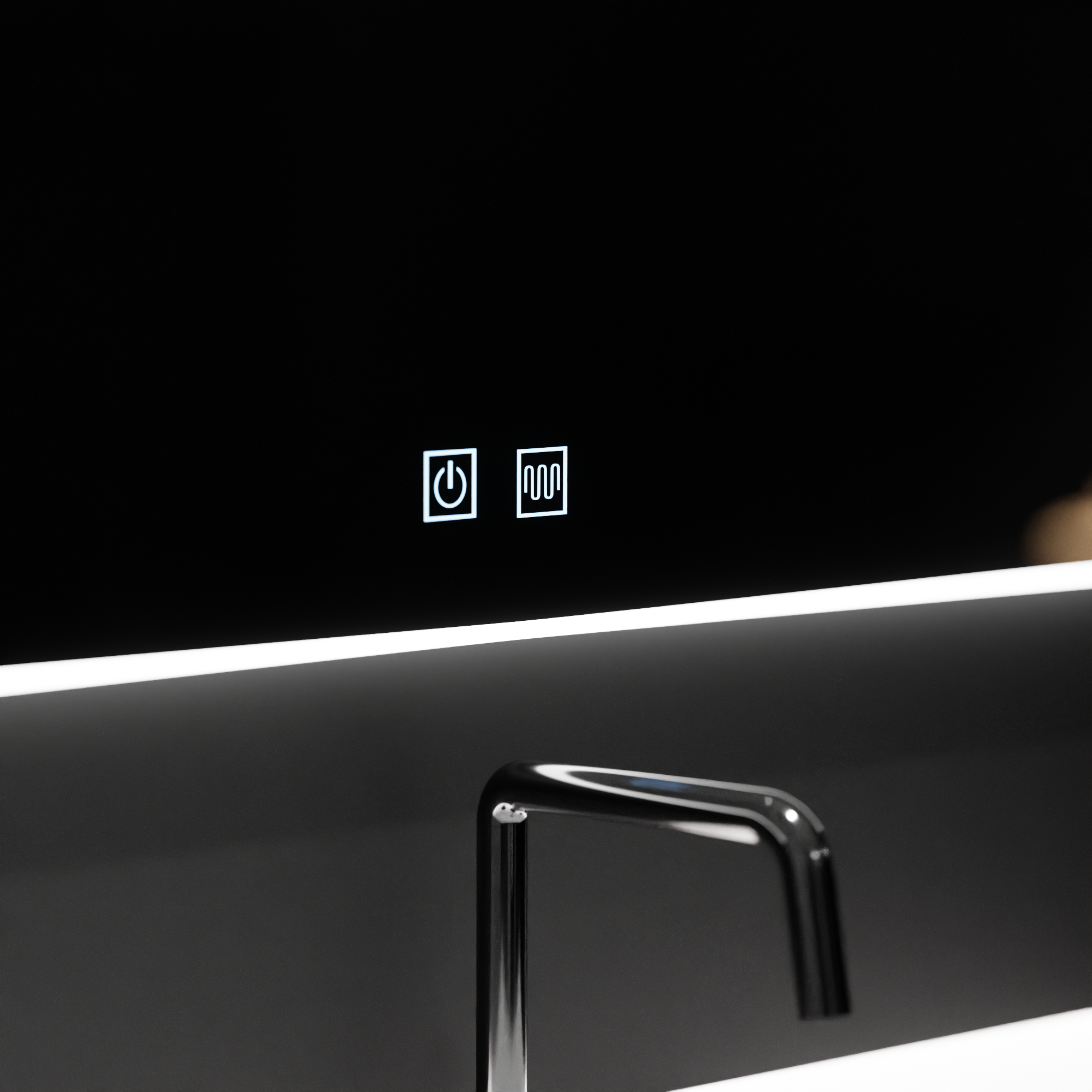 Oglinda LED Decorativa in Forma de Norisor – E55S/60x40 cm, Touch, Dimabila, cu Dezaburire