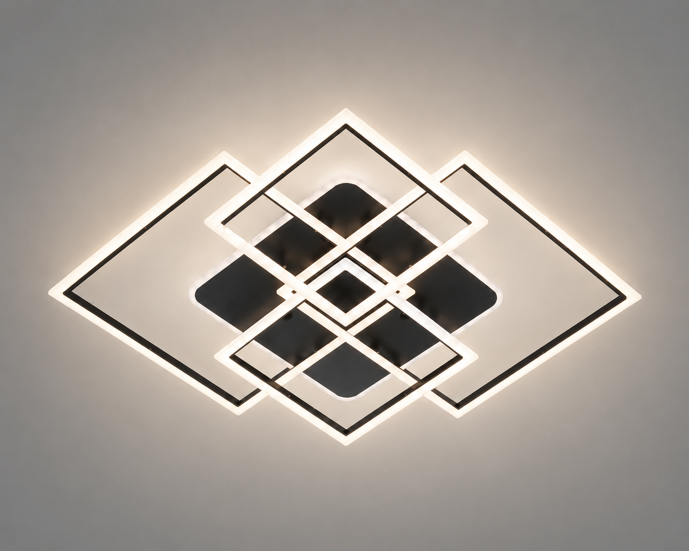 Lustră LED Modernă – 71139/2+2 300+200 BK