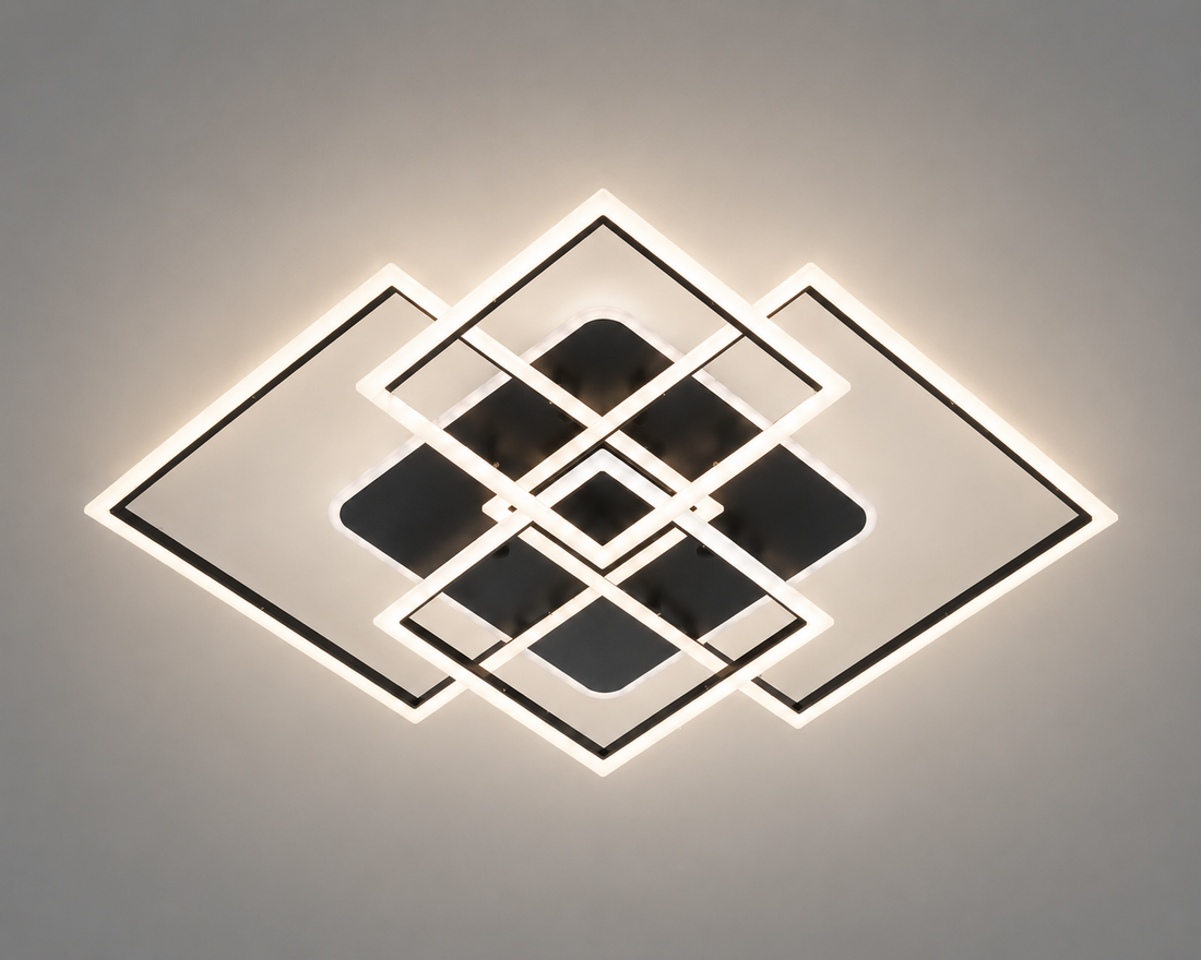 Lustră LED Modernă – 71139/2+2 300+200 BK