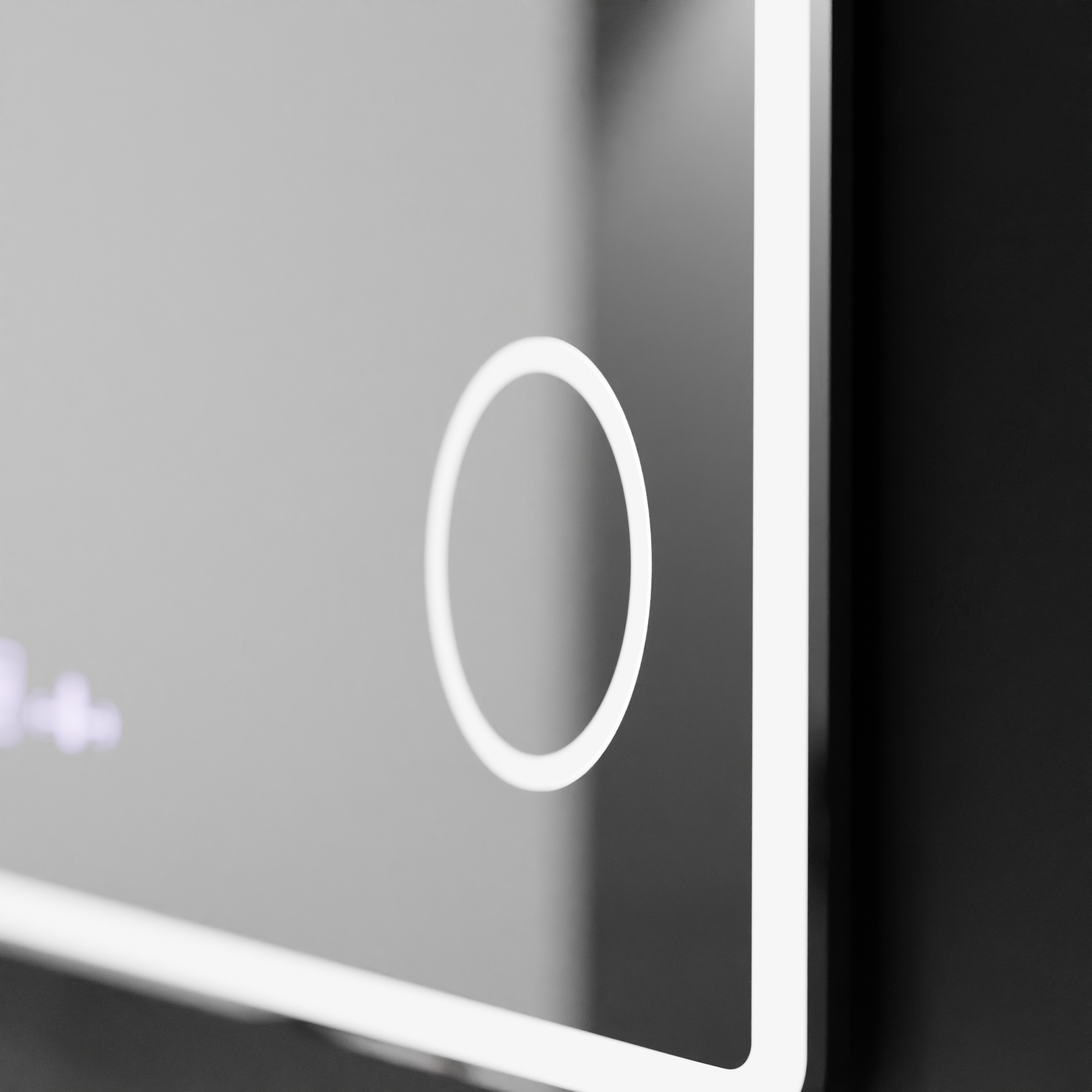 Oglinda LED dreptunghiulara 120×80 cm cu senzor, dezaburire, ceas și lumină reglabilă