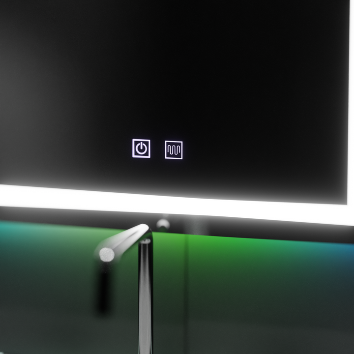 Oglinda LED Rectangulara 60x80cm – Spectrum Touch RGB cu Sistem Dezaburire