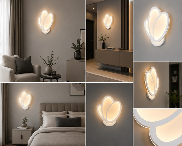 Aplica LED decorativă 8101/1 – 24W, Design Floral, Alb Neutru – Cald – Rece