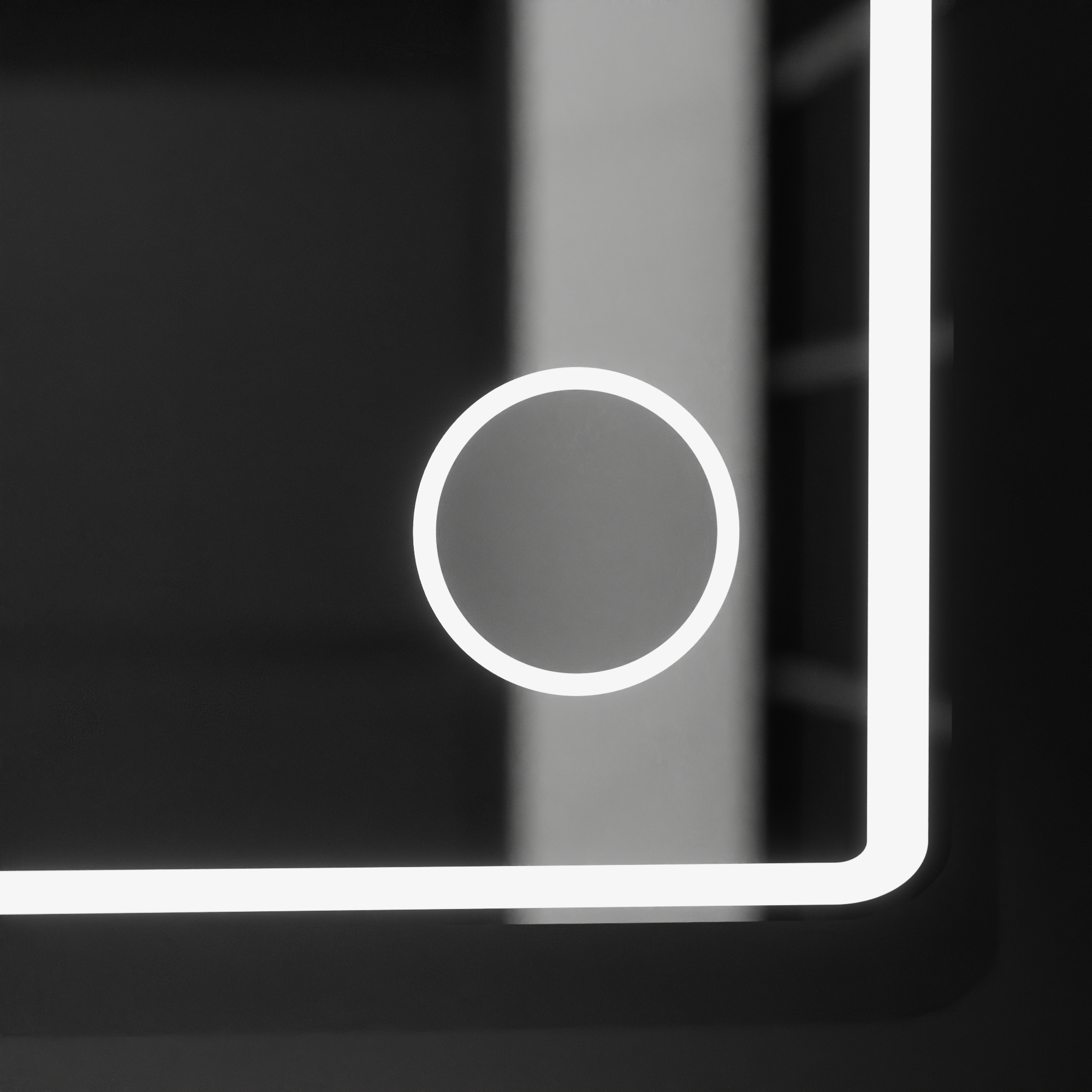 Oglinda LED dreptunghiulara 120×80 cm cu senzor, dezaburire, ceas și lumină reglabilă