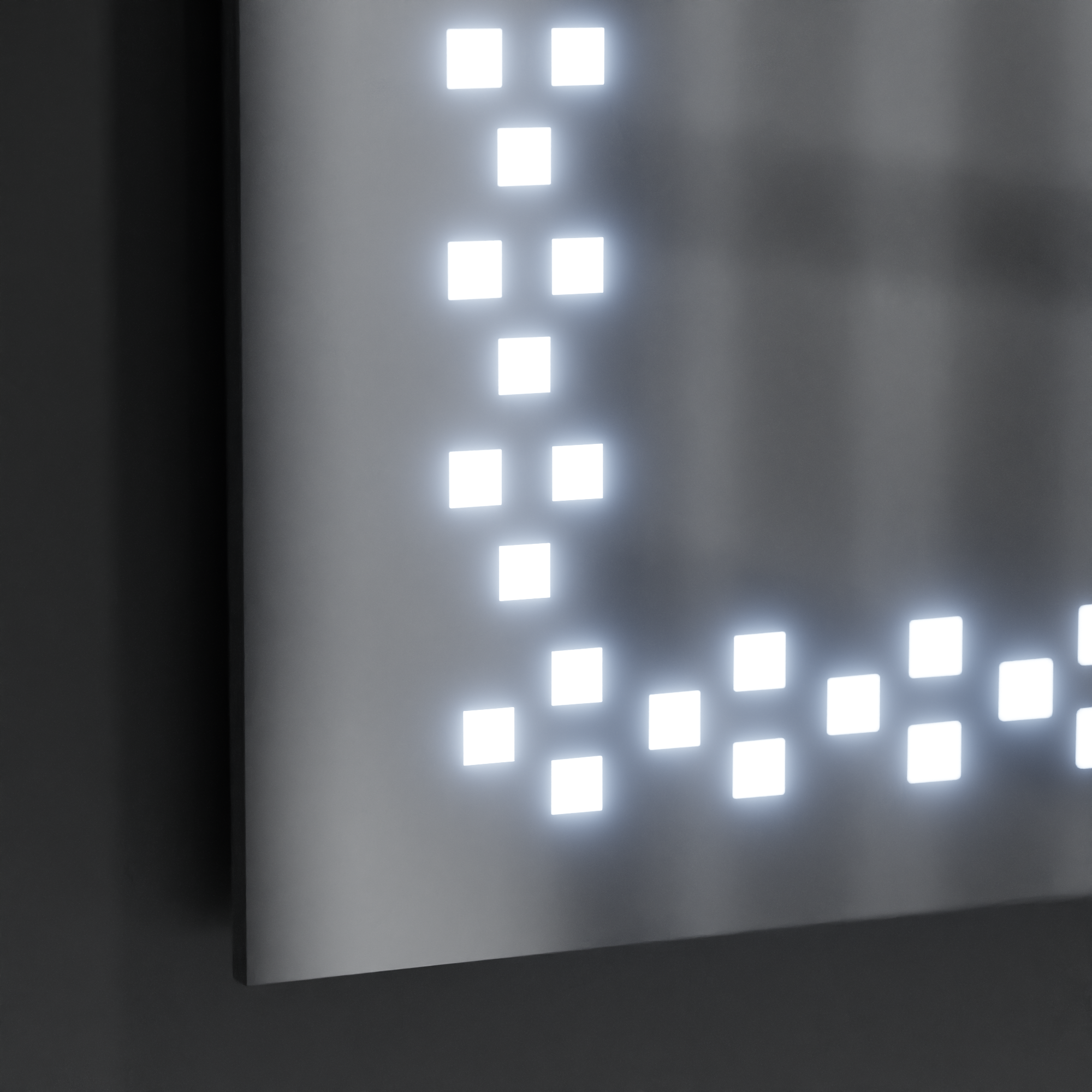 Oglinda LED pentru Baie 80x60 cm – Iluminare Rece, Touch, C201S_80X60