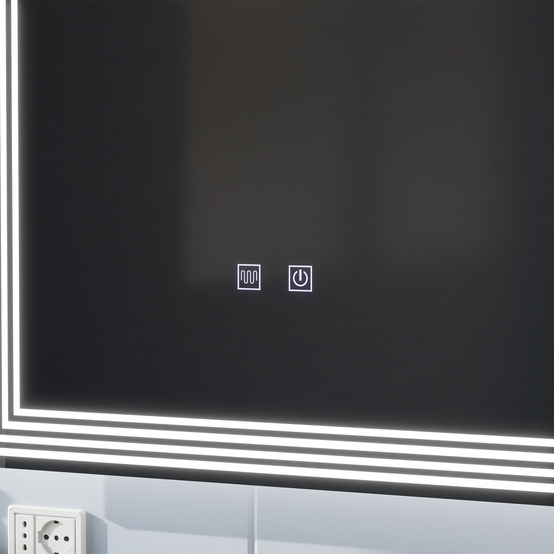 Oglinda LED Rectangulara, Dezaburire, 50x70cm, ADIS Basic Touch