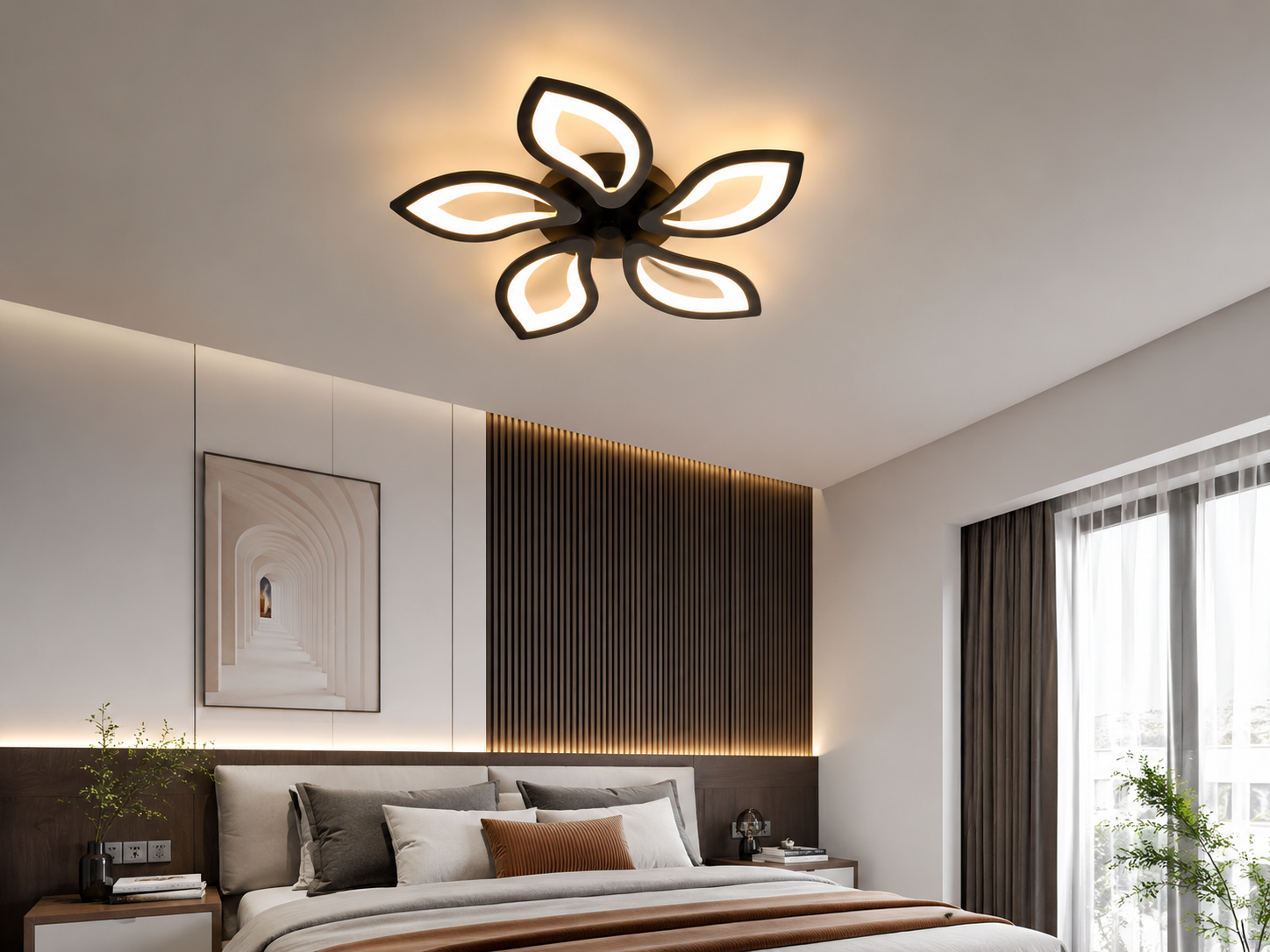 Lustră LED 19250/5BK – 90W, Ø620 mm, 3000–6500K, cu telecomandă