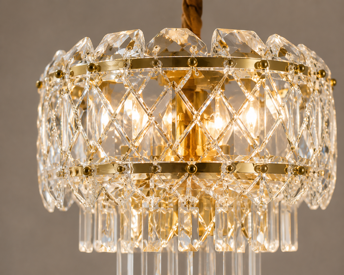 Candelabru modern cu 3 becuri E27 – Model 98046/300FG, Ø300 mm, finisaj auriu