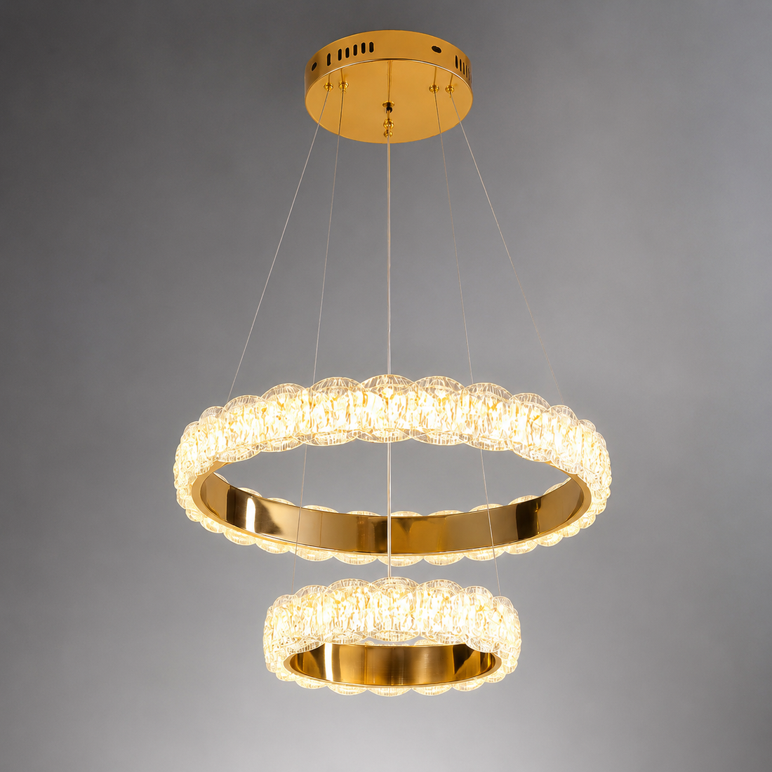 Pendul LED 75306/500+300 FGD, 168W, telecomandă, lumină reglabilă 3000K-6500K