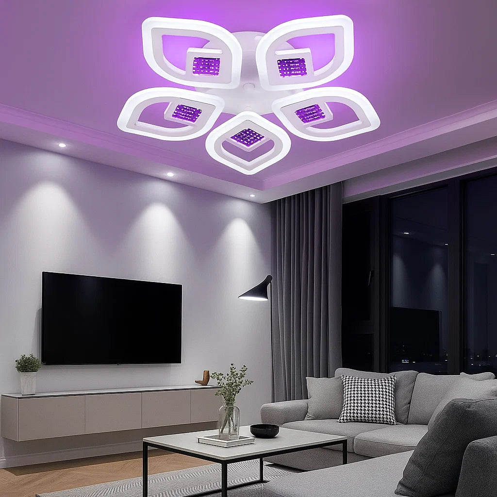 Lustra LED cu telecomandă, 100 W, Ø ≈ 510 mm, temperatură reglabilă 2800–6500 K – model SX8737/5