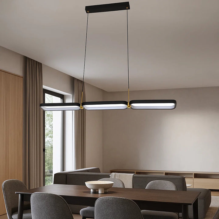 Pendul LED modern cu telecomandă, 80 W, 920×120 mm, înălțime reglabilă până la 1200 mm, temperatură reglabilă 2800–6500 K – model SX8739/90
