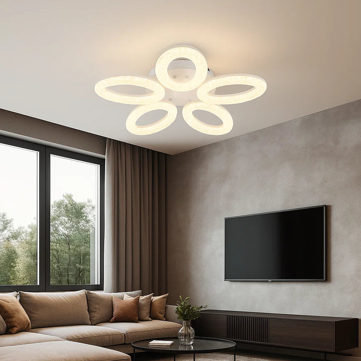 Lustra LED moderna cu telecomanda, 100W, Ø580 mm – SX8909/5S