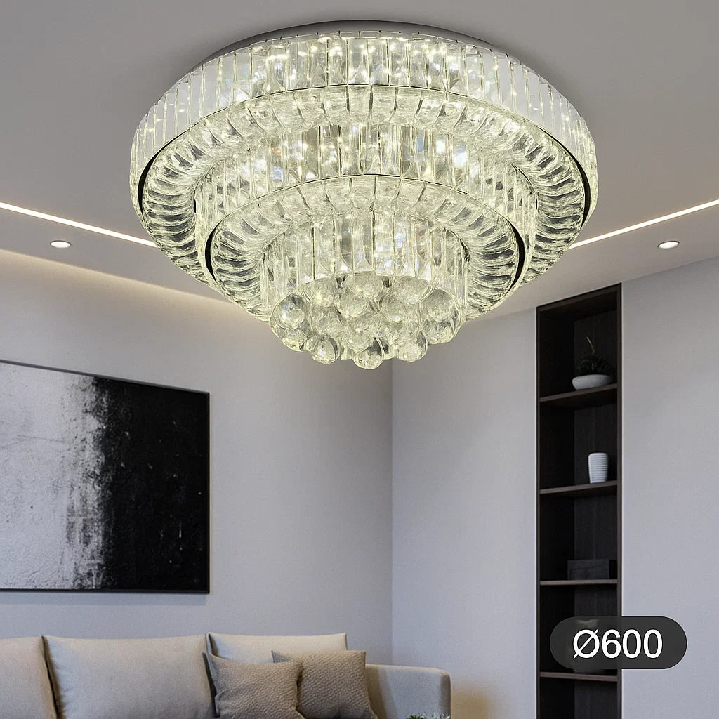 Candelabru LED 88108-600 cu telecomandă 2.4G, 144W, lumină reglabilă 3500K–6500K