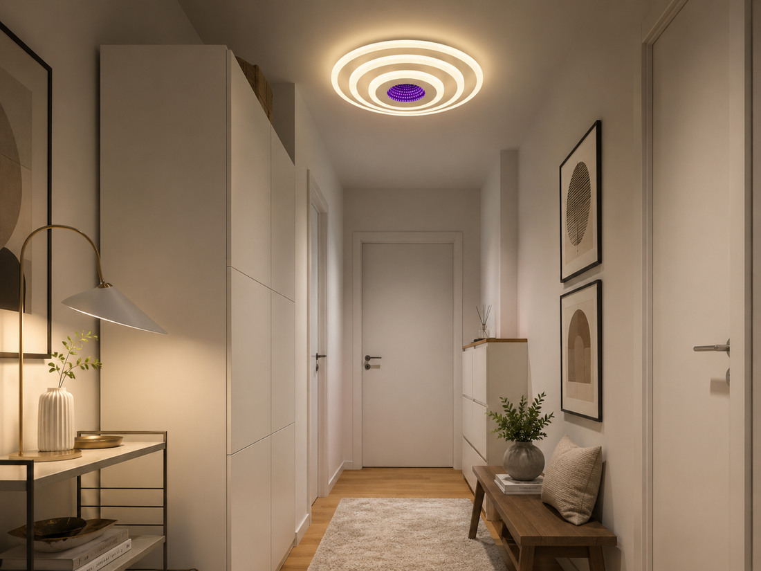 Plafonieră LED , Model 6039/300D WH, 71W, Ø300 mm