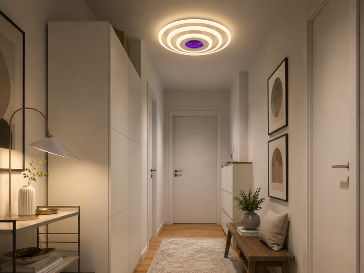 Plafonieră LED , Model 6039/300D WH, 71W, Ø300 mm